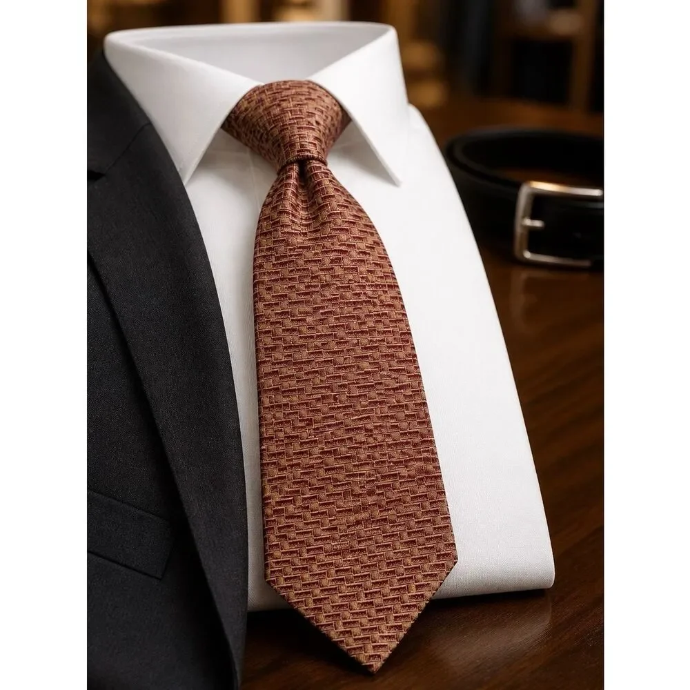 OLIVE GREEN SILK TIE by DKNY 60”